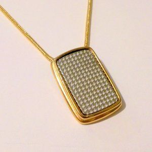 Two Tone WEEKENDERS Snake Chain Pendant Necklace *